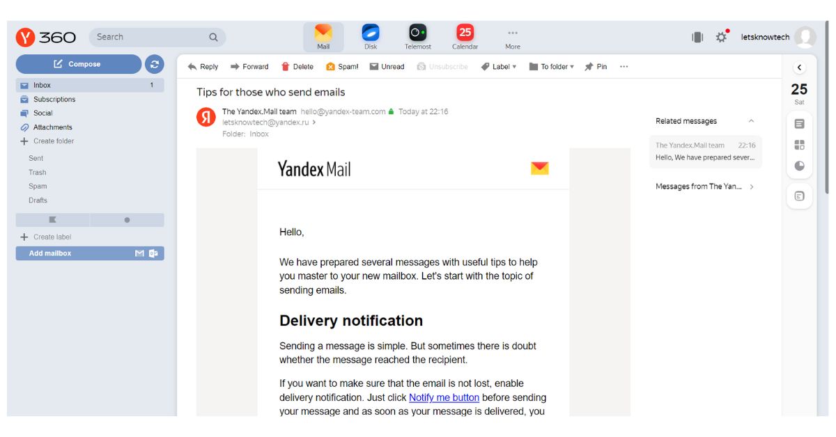 yandex mail