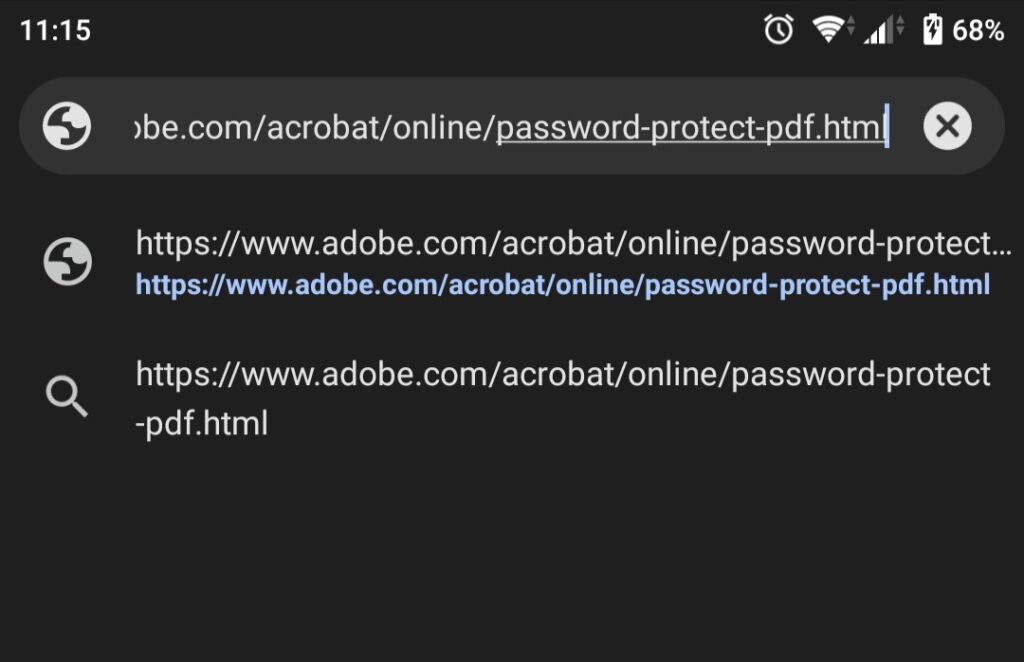 how to visit adobe online pass protect page