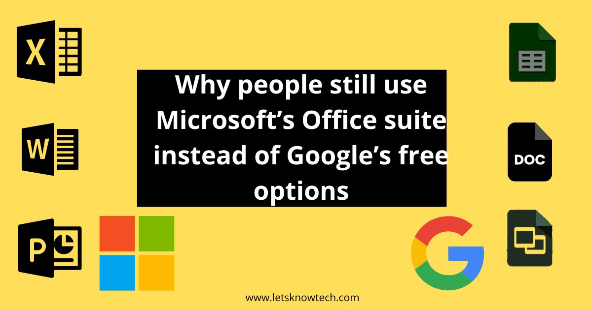 microsoft office vs gsuite