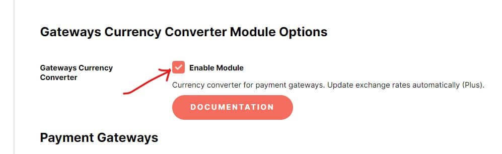 Activate automatic currency conversion based on payment method