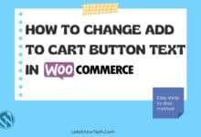How to Change add to cart button text