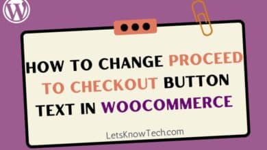 How to change proceed to checkout button text in woocommerce