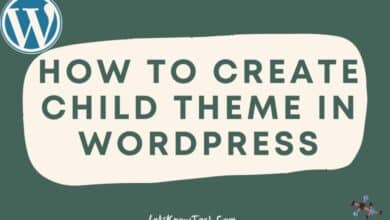 how to create child theme in wordpress