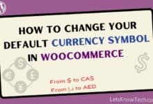 how to change currenncy symbol in woocommerce